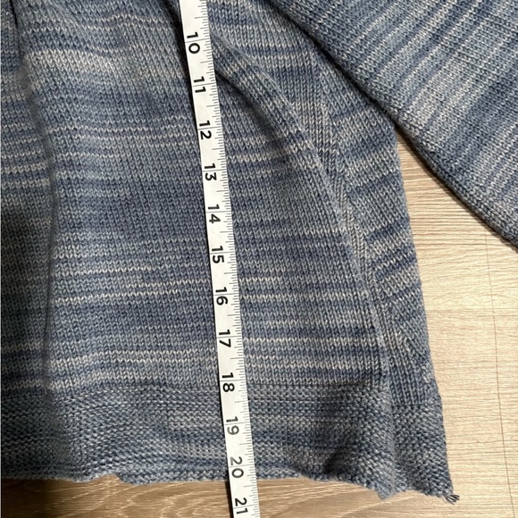 Sigrid Olsen Blue Knit Sweater cropped. Size XL - Picture 5 of 6